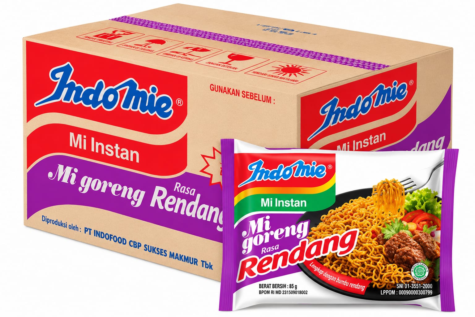 Indomie rendang 91 gr