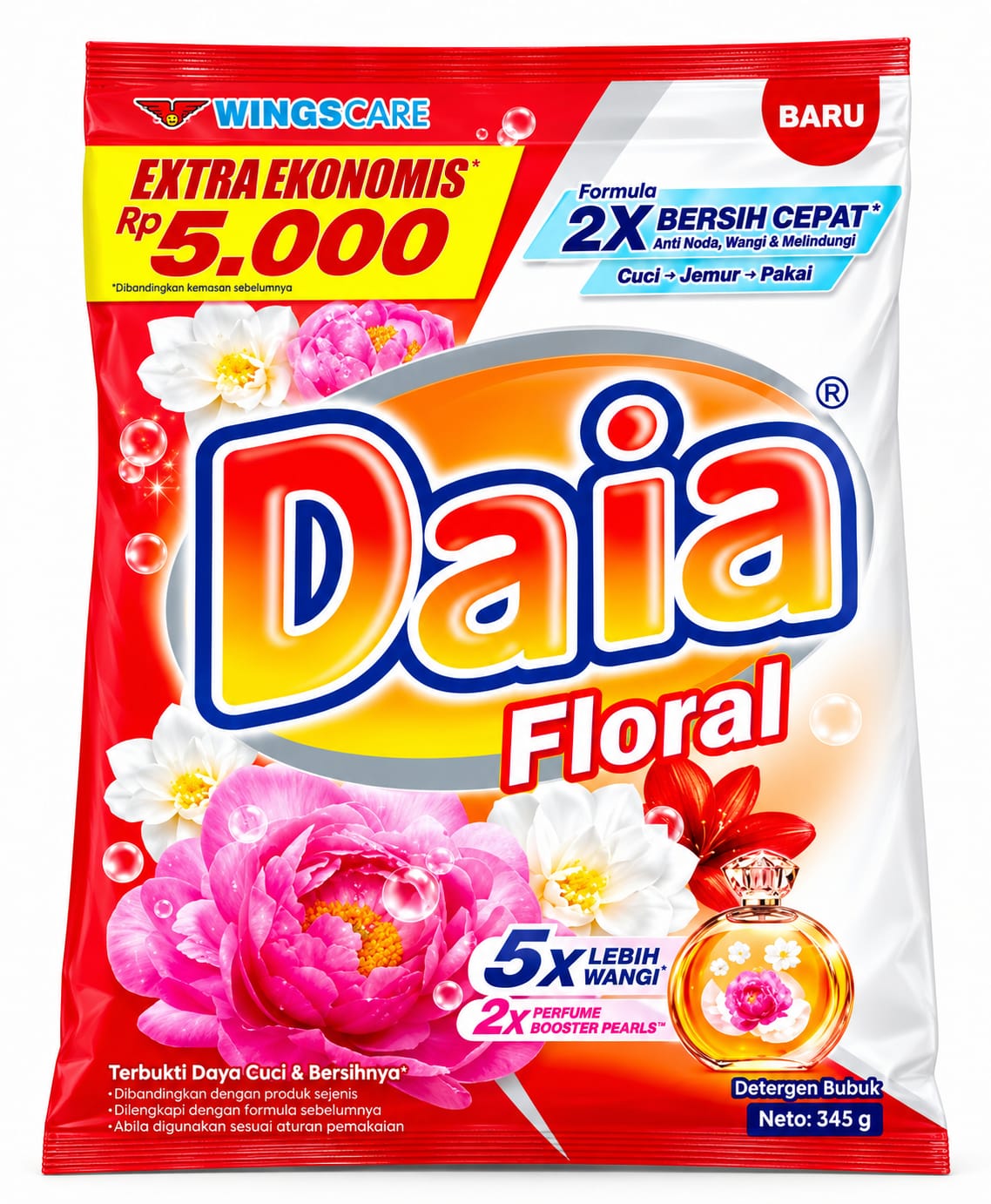 Daia powder detergent floral blossom 245 g